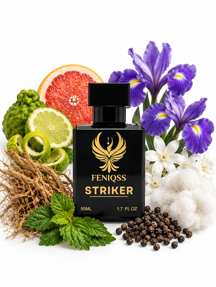 FENIQSS STRIKER parfym 50 ml med grapefrukt, iris, peppar och vit mysk