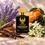 FENIQSS FREEDOM doftnoter: lavendel, mandarin, svarta vinbär, apelsinblomma, jasmin, vanilj