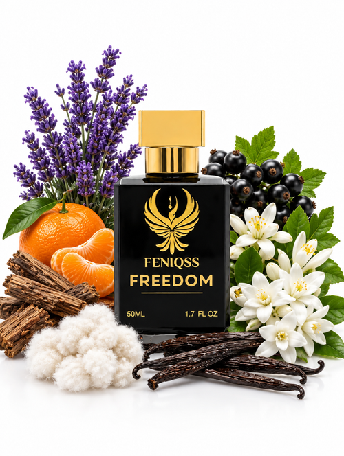 FENIQSS FREEDOM parfym 50 ml med lavendel, mandarin, apelsinblomma och vanilj