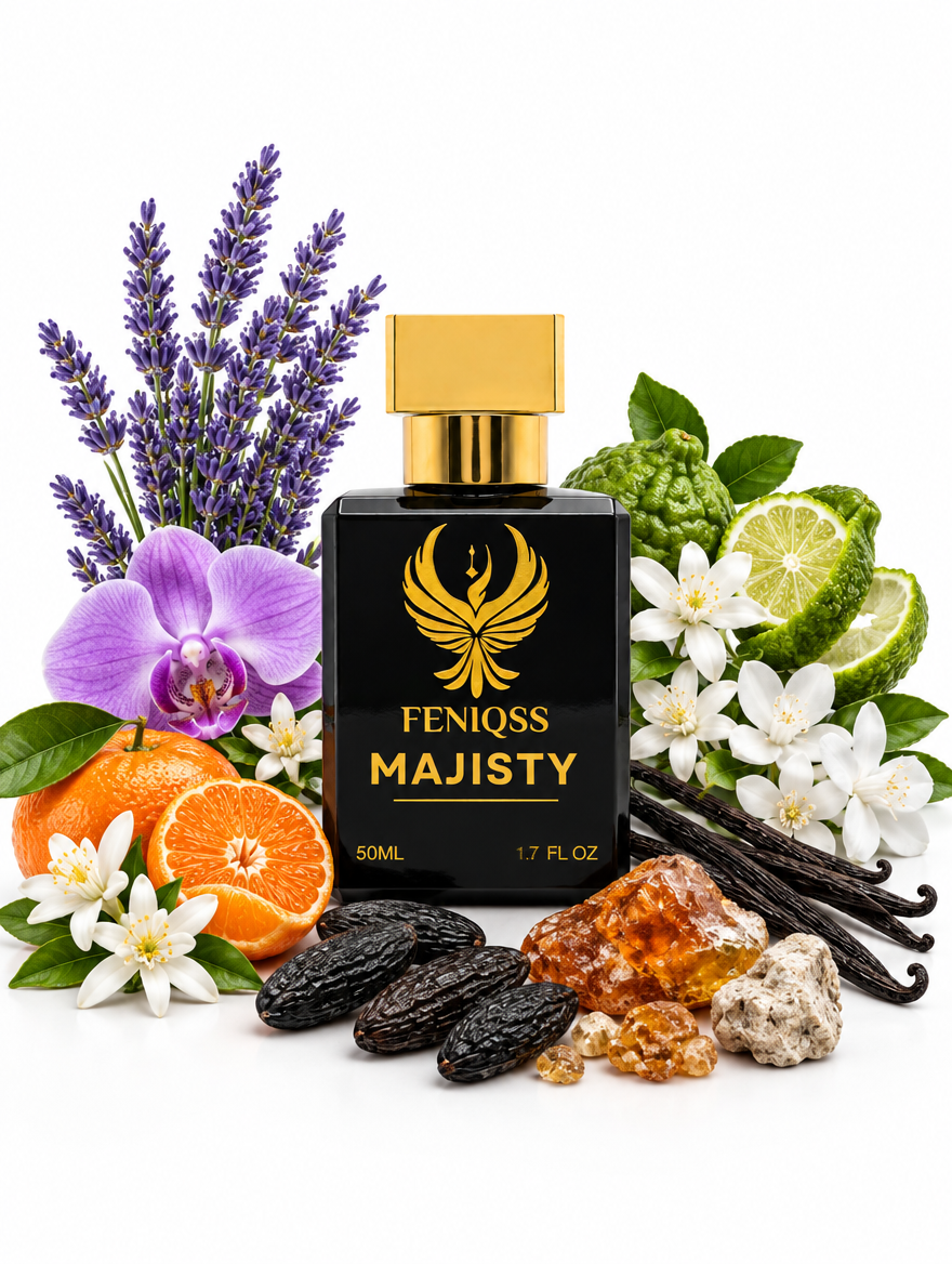 FENIQSS MAJISTY parfym 50 ml med lavendel, apelsinblomma, orkidé och vanilj