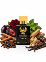FENIQSS ONLY parfym 50 ml med kryddnejlika, kanel, plommon, ros och rökelse
