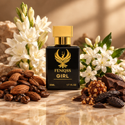 FENIQSS GIRL doftnoter: rostad mandel, kaffe, tuberos, jasmin, kakao, pralin