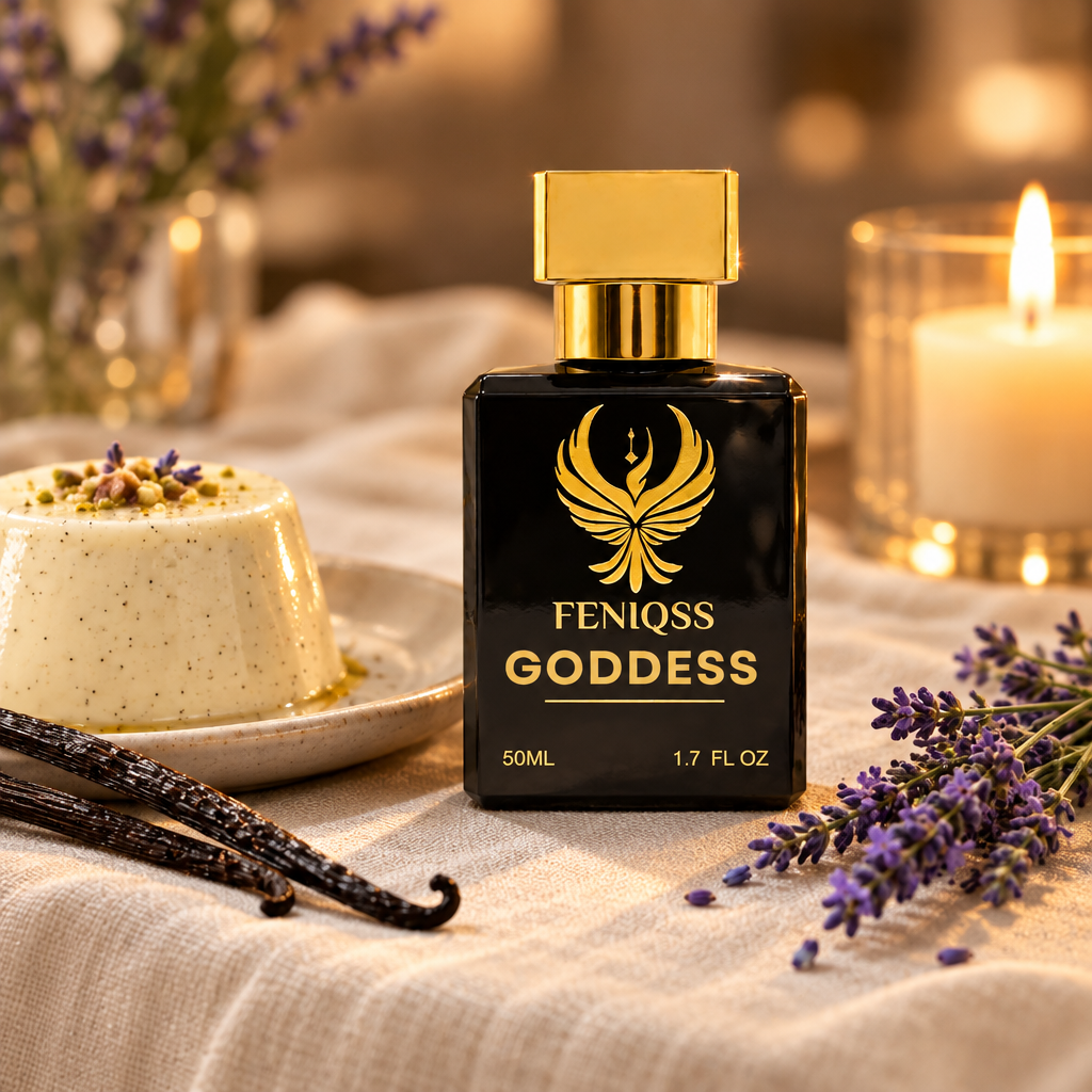 FENIQSS GODDESS med vaniljpannacotta och levande ljus