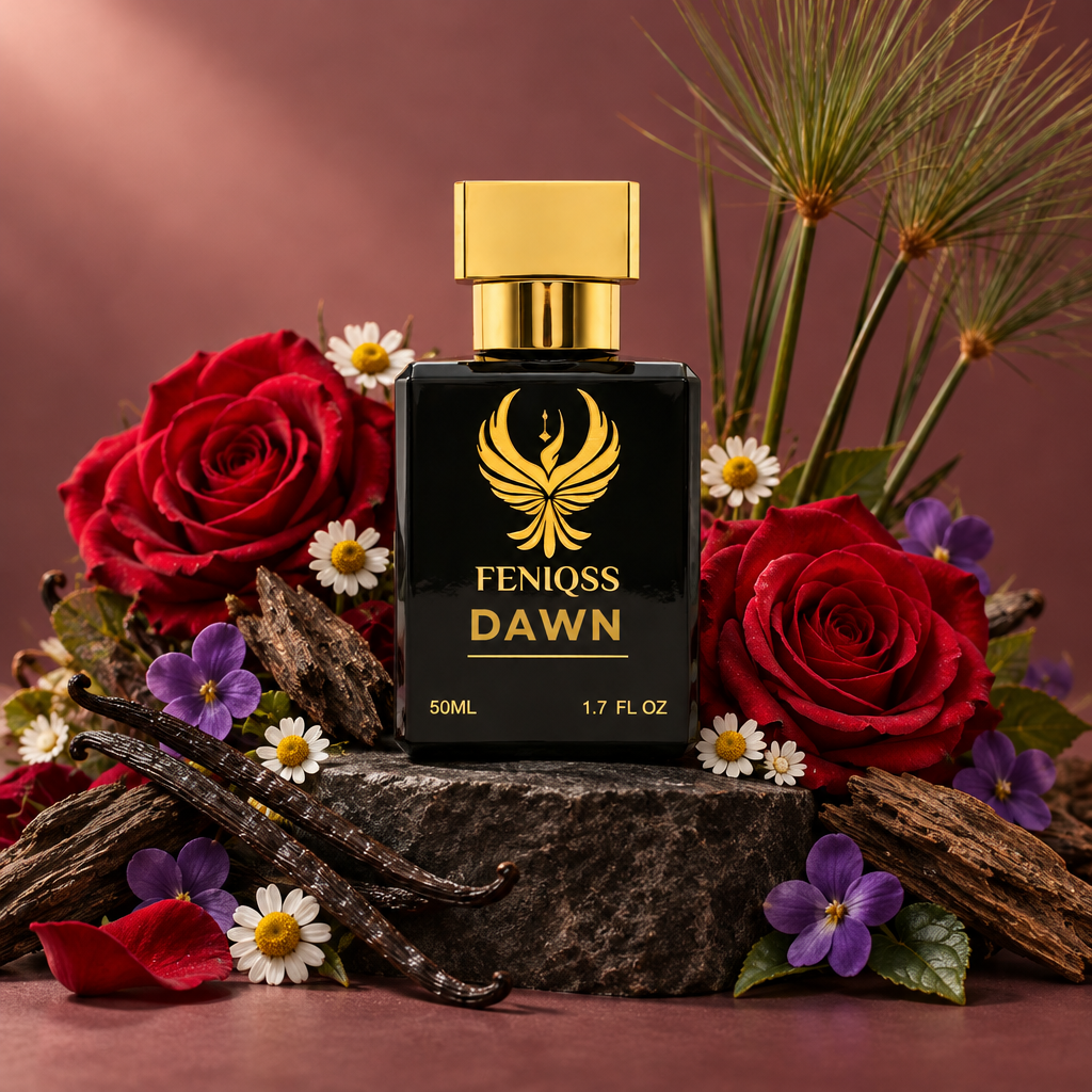 FENIQSS DAWN parfym med rosor och oud