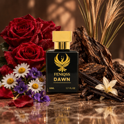 FENIQSS DAWN doftnoter: bulgarisk ros, kamomill, turkisk ros, viol, oud, vanilj, papyrus