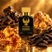 FENIQSS COCO doftnoter: labdanum, bensoin, bärnsten, vanilj, tonkaböna