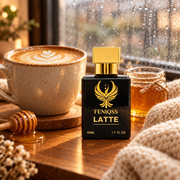 FENIQSS LATTE med en kaffelatte en regnig morgon