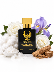 FENIQSS TAHARA parfym 50 ml med vit mysk, vit ros, iris och sandelträ