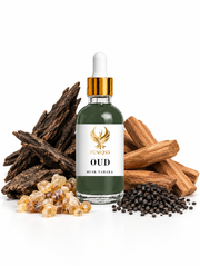 FENIQSS MUSK OUD parfymolja med oud, sandelträ, rökelse och svart mysk