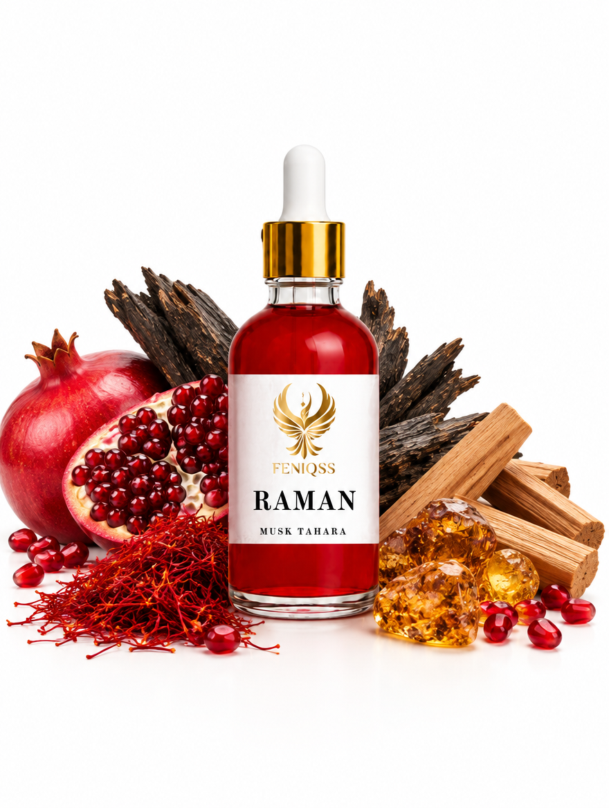FENIQSS MUSK RAMAN parfymolja med saffran, oud, sandelträ och bärnsten