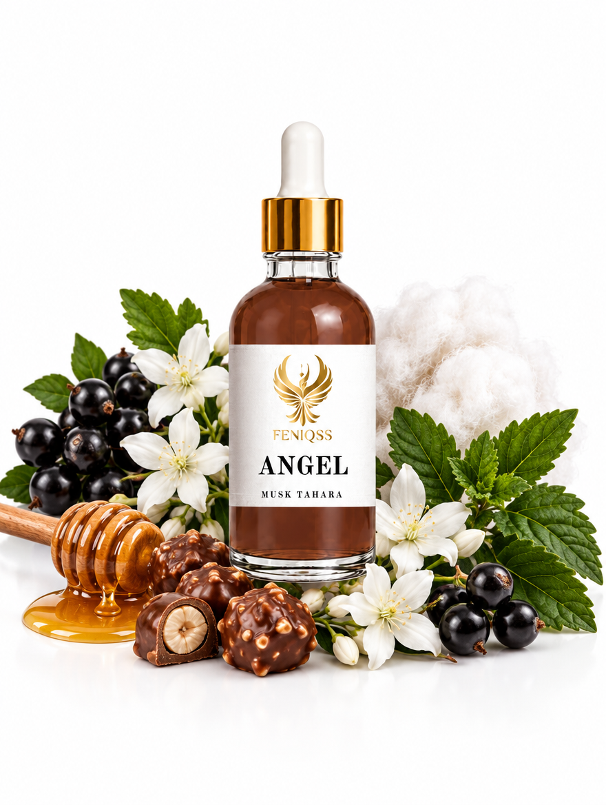 FENIQSS MUSK ANGEL parfymolja med pralin, honung, svarta vinbär och jasmin