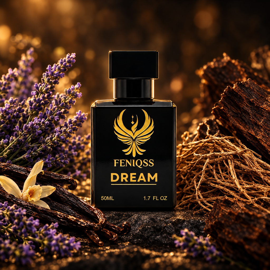 FENIQSS DREAM närbild med lavendel och vaniljstång