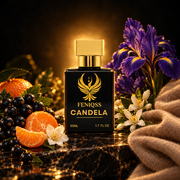 FENIQSS CANDELA damparfym med svarta vinbär, jasmin, iris och apelsinblom