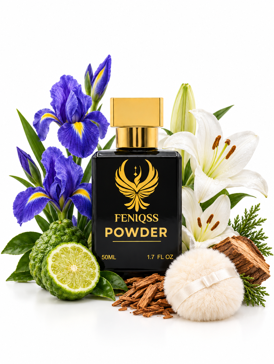 FENIQSS POWDER 50 ml med doftnoterna
