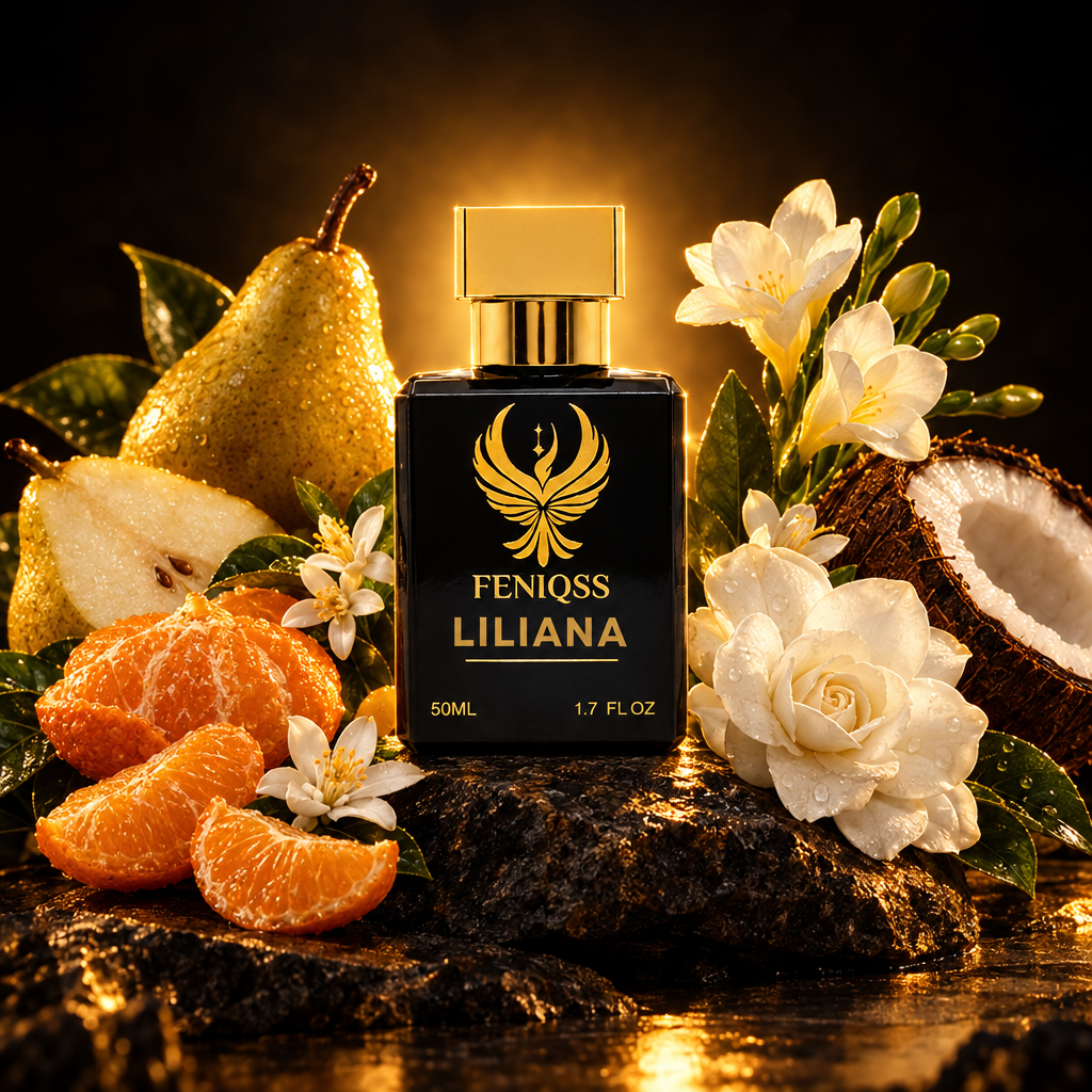 FENIQSS LILIANA damparfym med päron, mandarin, gardenia och apelsinblom