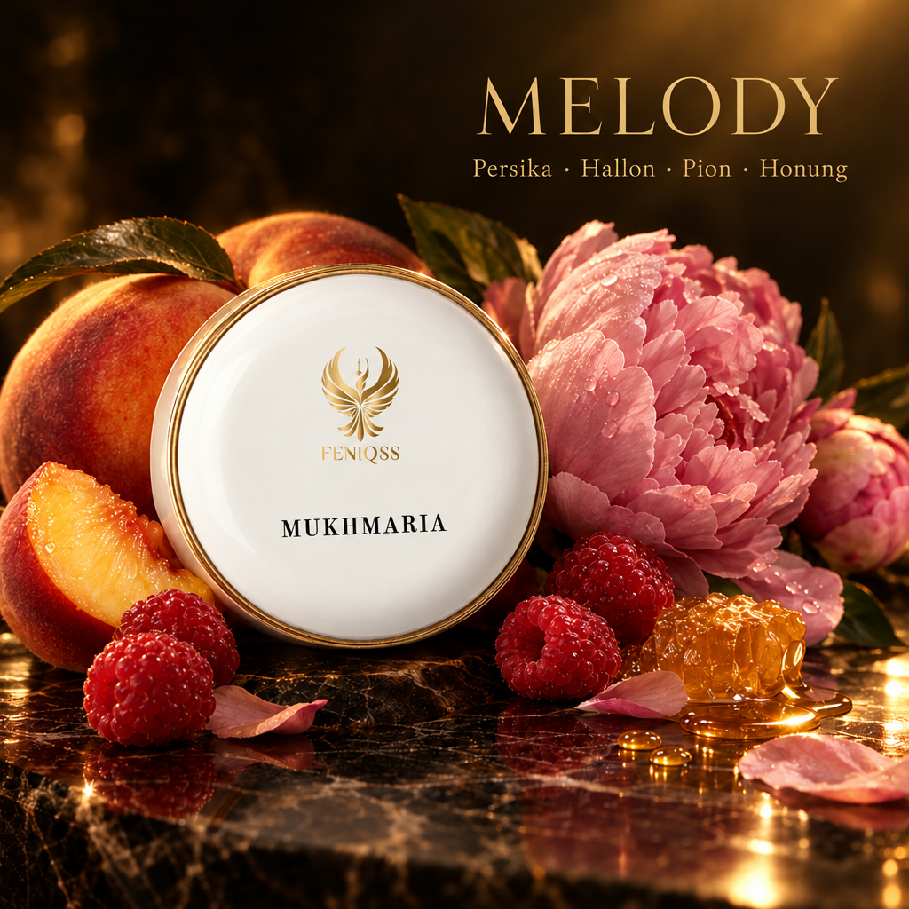 MELODY mukhmaria – doftnoter persika, hallon, pion, honung