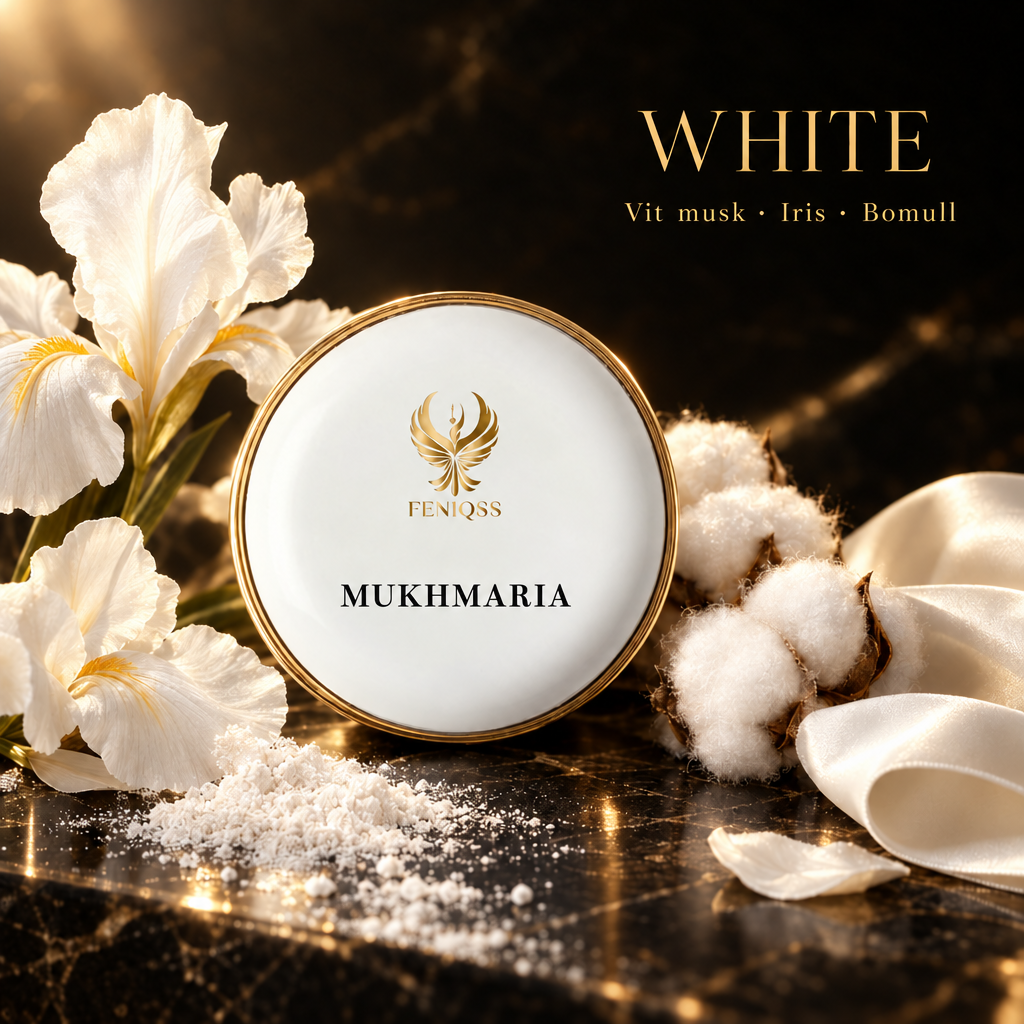 WHITE mukhmaria – doftnoter vit musk, iris, bomull